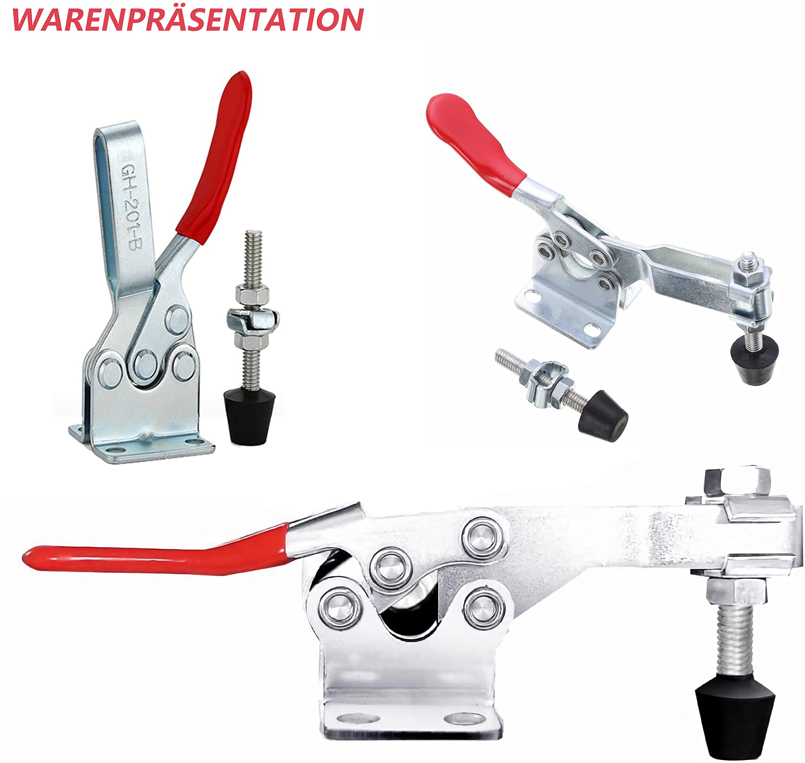 Jual Toggle Clamp GH 201B Quick Release Klem Tekan Horizontal GH-201-B