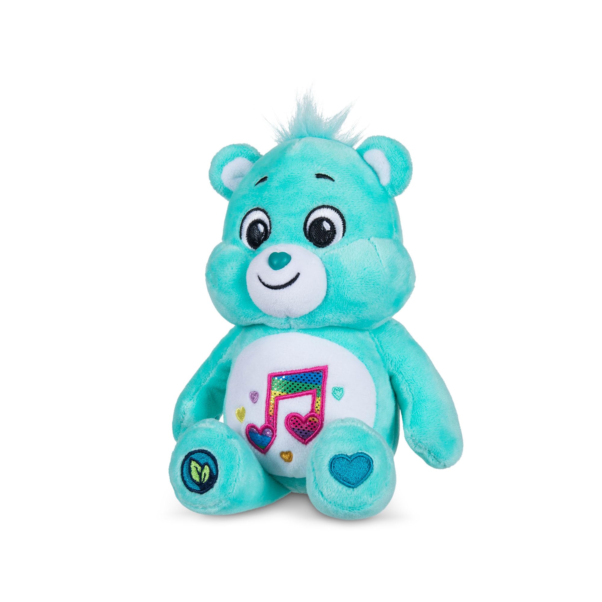 Basic Fun Care Bears 22cm Sparkle Plush, Heartsong Bear Eco-Friendly Soft Toy with Glittery Belly Badge - Image 2