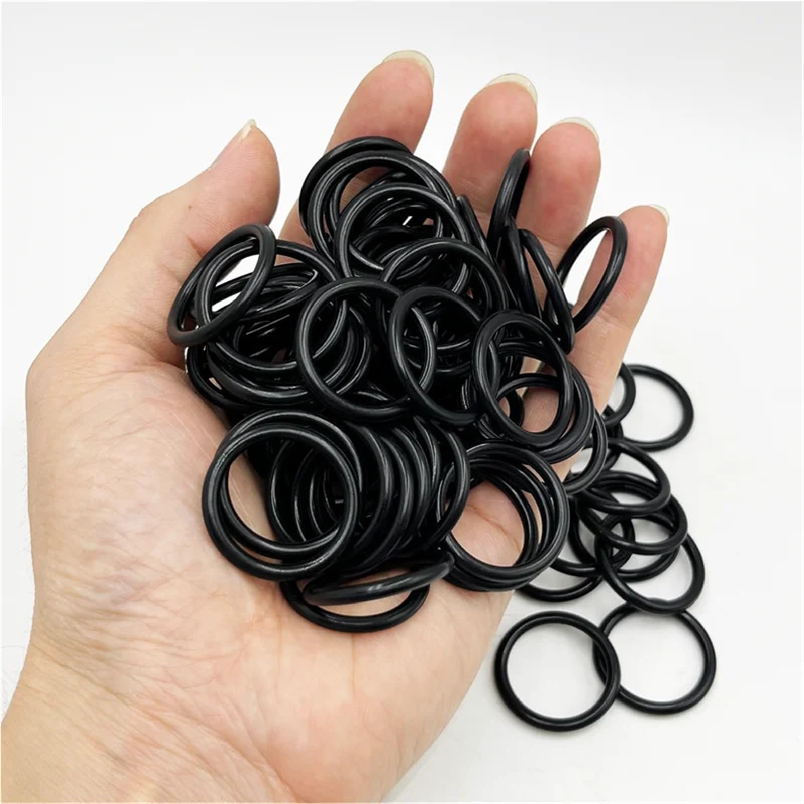 Junta tórica de sellado 2840p, junta tórica de NBR, junta de plomería, resistente al aceite, alta temperatura, CS, 1,0-3,1 mm Junta filtro de aceite(Black 3200pcs)