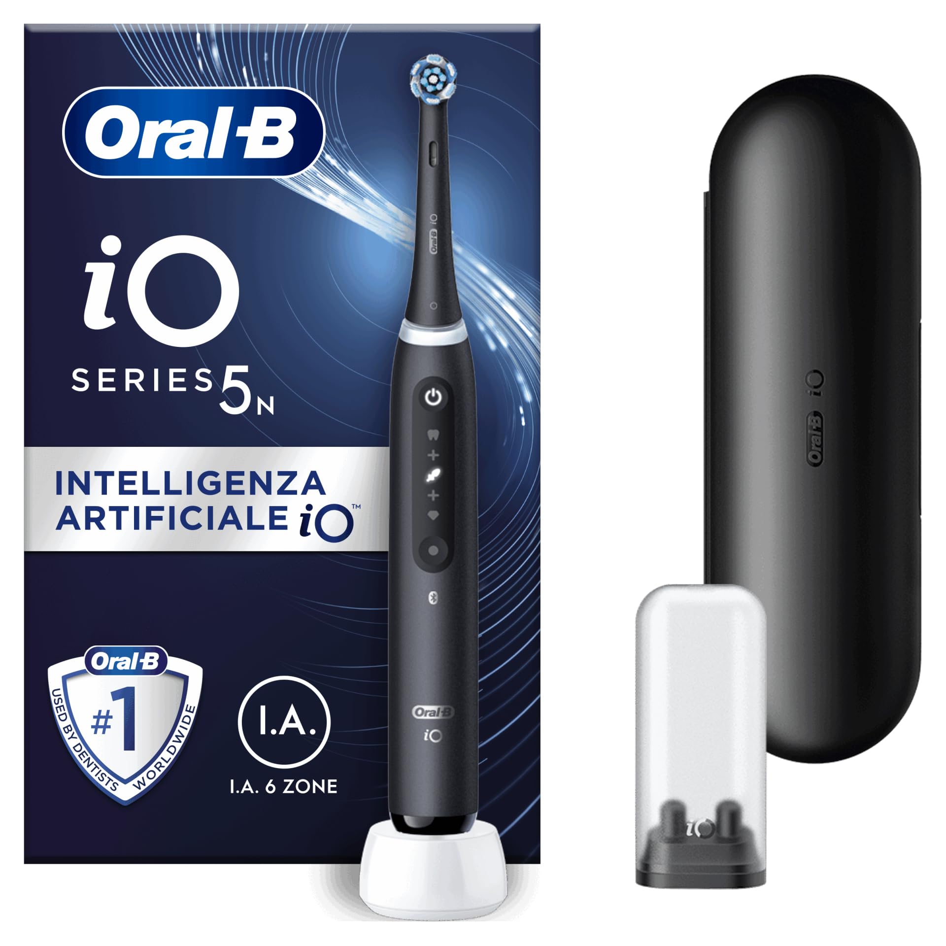Oral-B iO 5N Electric Brush Black, with 1 Head and 1 Travel Case, Designed by Braun-image-47