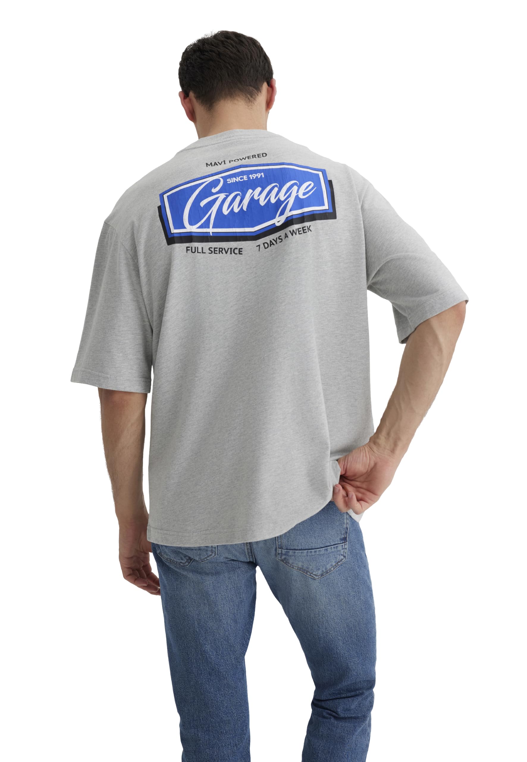Mavi Herren Garage Printed Tee T-Shirt
