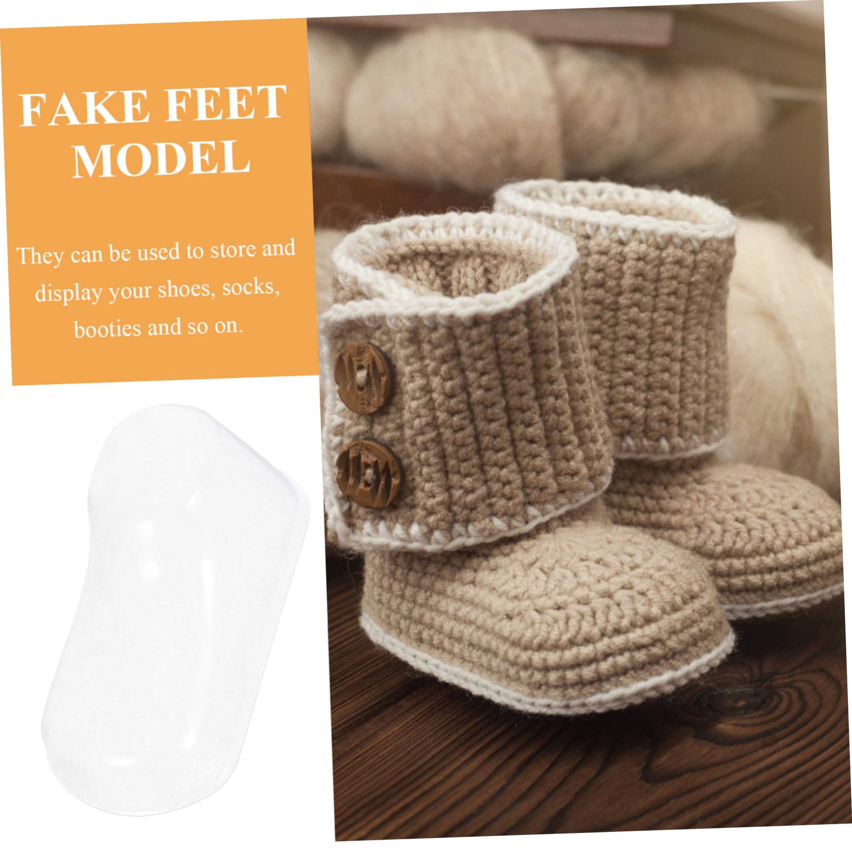 PRETYZOOM Sets Boy Girl Sock Shoes Display Stands Boy Girl Feet Molding Support Pcs