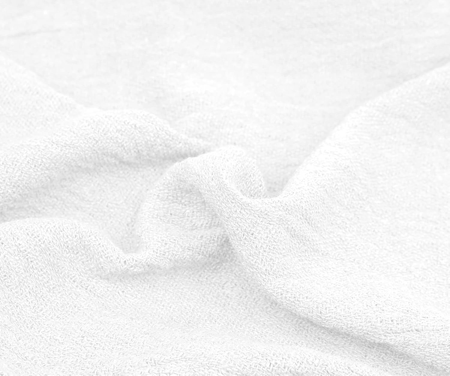 Cotton Shop Rags – (Pack of 150) Size 12x14 Inches Cleaning Rags – Absorbent Shop Towels and Multipurpose Cleaning Towels for Automobiles, Industries, Garage and Homes (White)