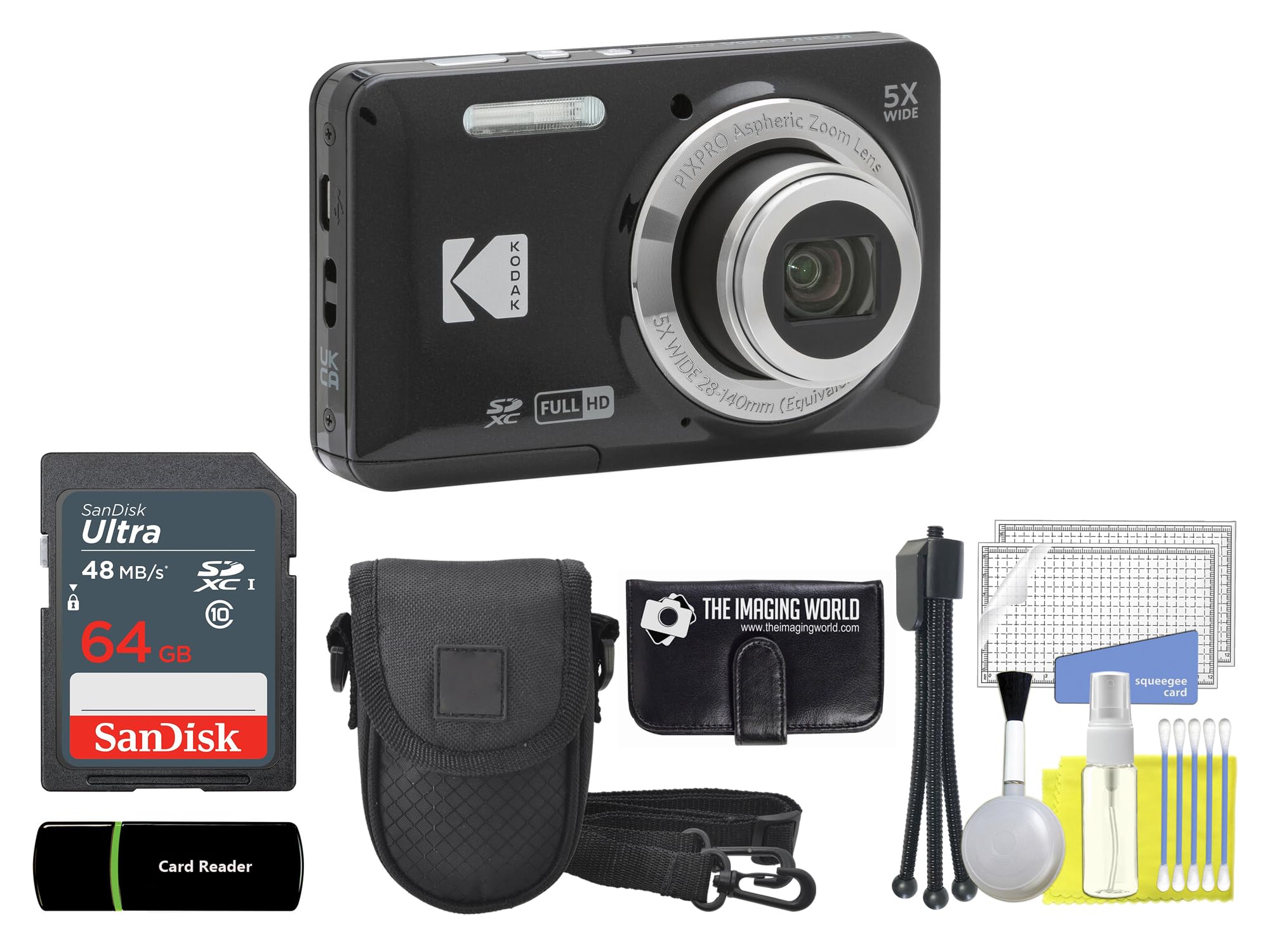 Buy Kodak PIXPRO FZ55 Black 16MP Digital Camera 5X Optical Zoom