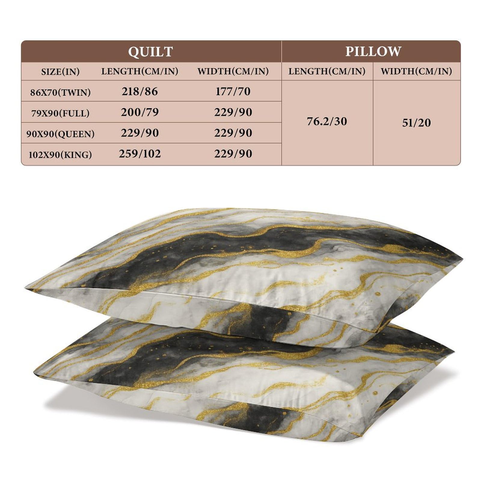 Delerain Comforter Cover Set Full Size, Marble Texture 3-Piece Bedding Set for Boys Girls Teens Modern Soft Microfiber Bedroom Set Room Decor, 1 Duvet Cover + 2 Pillowcases