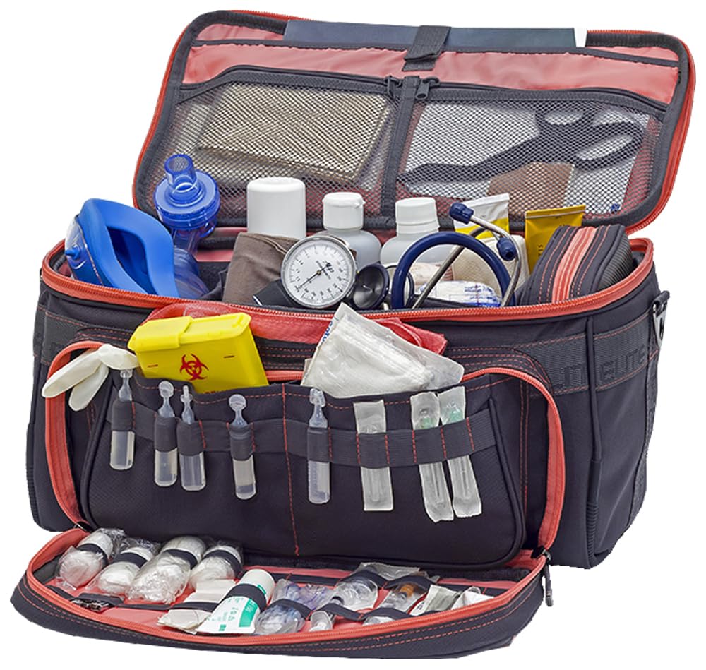 Elite Bags, Gp's, Bolsa sanitaria ligera 600d, Gris-salmón