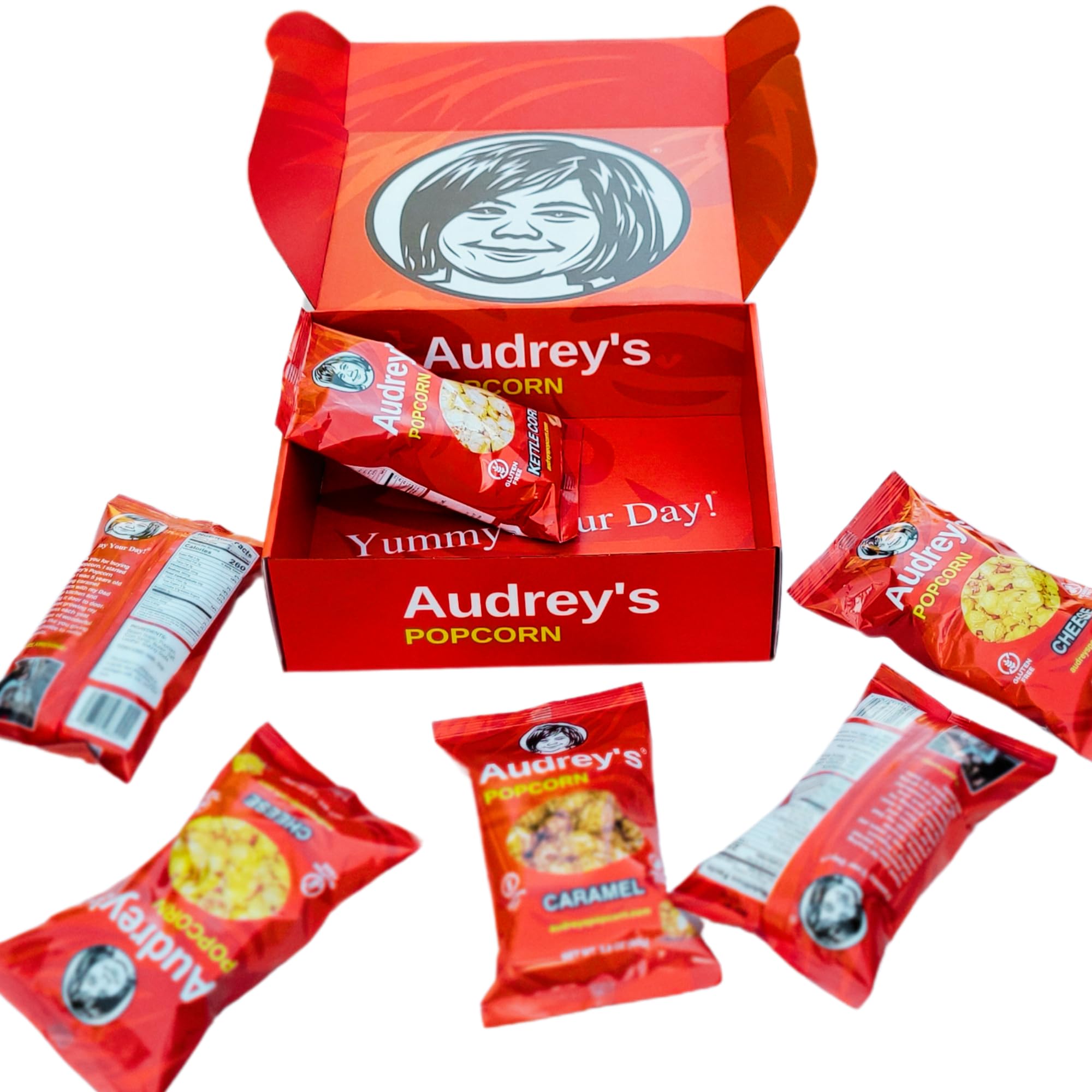 Amazon.com: Audrey's Popcorn 6 Bag Variety Pack - (2 Caramel, 2