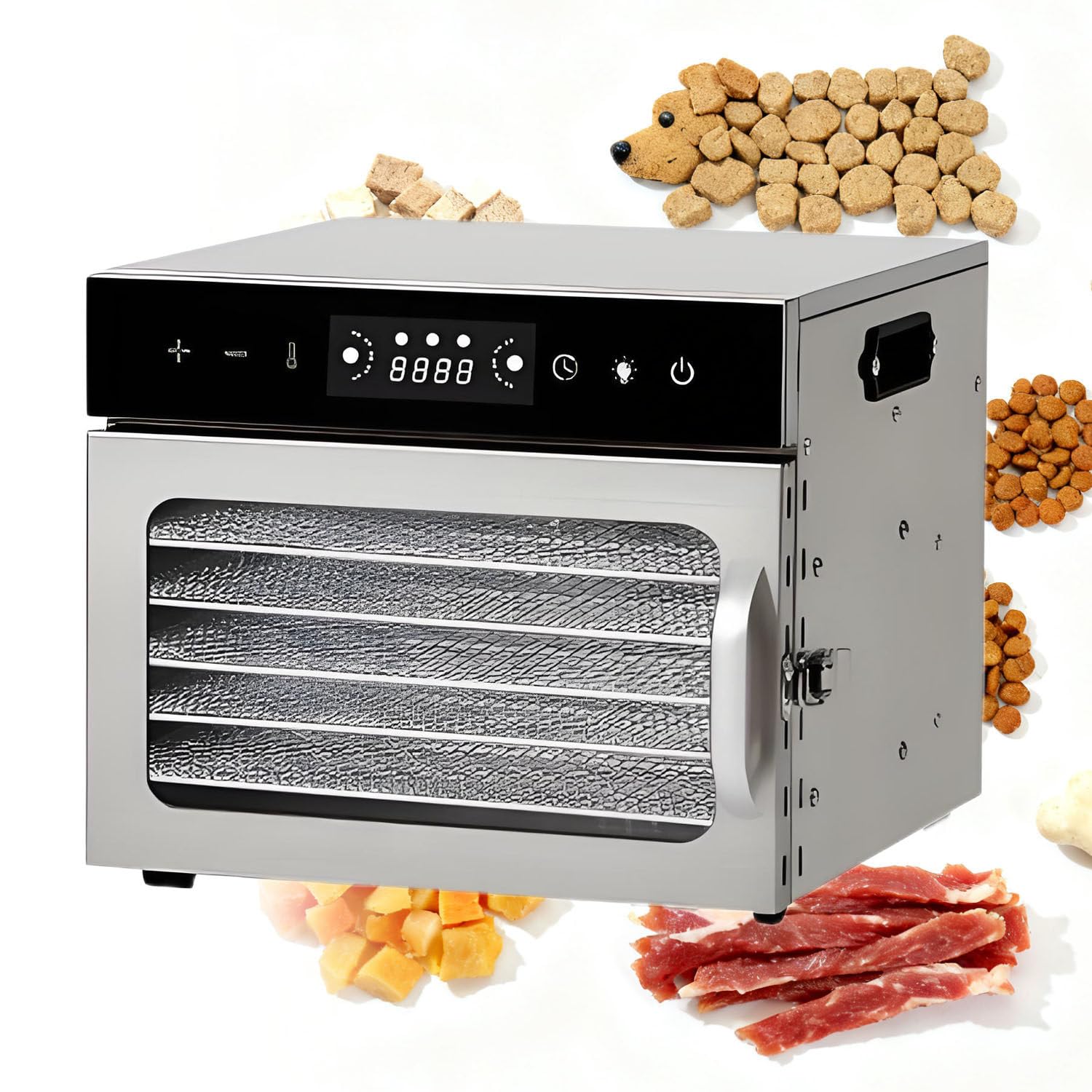 Wtryrn Multicolor Commercial Food Freeze Dryer Machine,Stainless Steel Dehydrater, Dehydrator Machine For Fruit Dehydrated Dryer,For Fruits, Vegetables, Herbs, Mushroom 6Layer