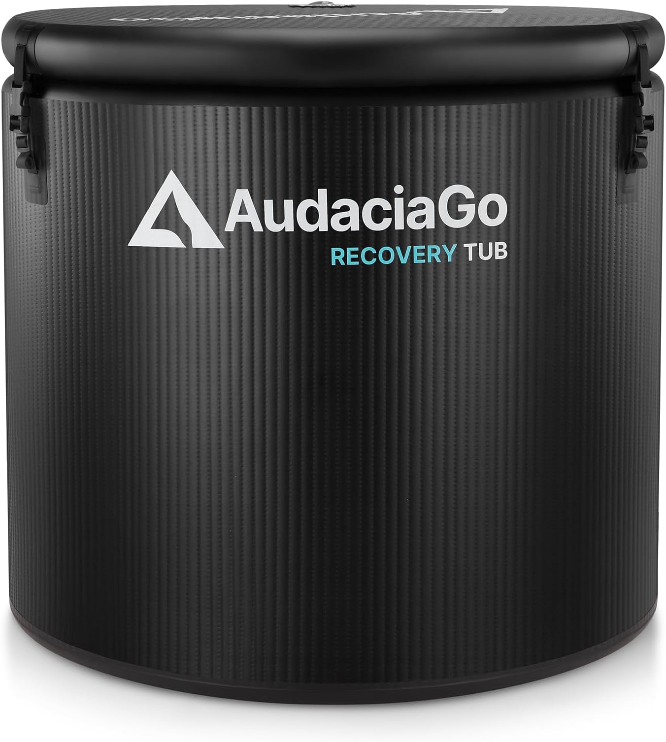 XXL Ice Bath Tub for Athletes, Compatible with Water Chillers, 186-Gallon Inflatable Cold Plunge Tub with Insulated Lid, Step, Thermometer, Water-Absorbent Mat, Portable for Outdoor & Indoor Recovery