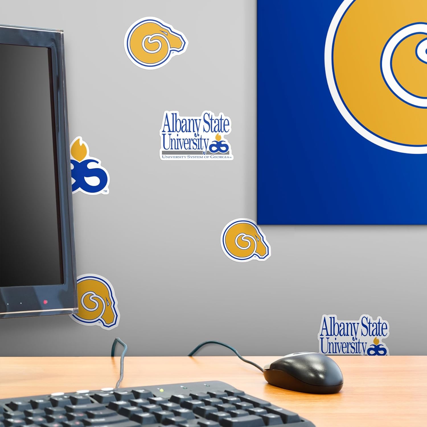 Albany State University Spirit Logo 50ct Vinyl Large Deluxe Stickers Variety Pack - Laptop, Water Bottle, Scrapbooking, Tablet, Skateboard, Indoor/Outdoor - Image 6