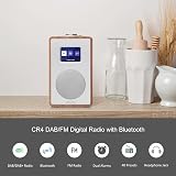LEMEGA CR4 DAB Radio, Bluetooth, Colour Display, Wooden Effect, Walnut - 2