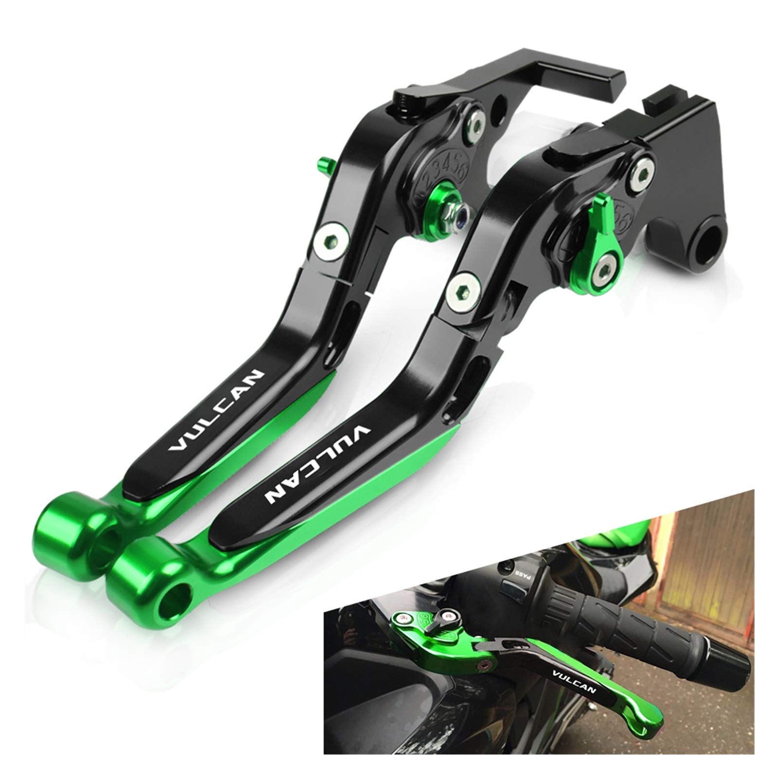 UTONGMU Brems- & Kupplungshebel Für Kawasaki Vulcan S 650 - Kurze Hebel In 8 Farben