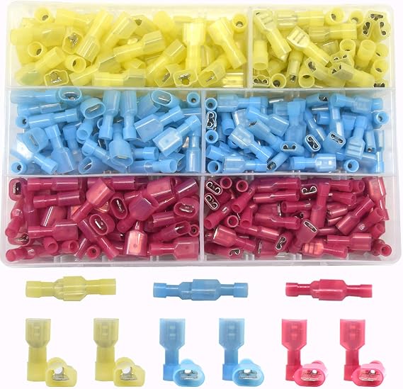 200 Pz Terminali Proiettile Isolati 4,0 Mm &ndash; Connettori Maschio/femmina A Crimpare Kuzavtye