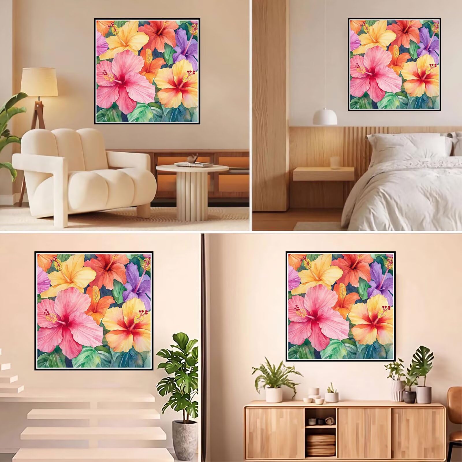 Diamond Painting Adulti, Estate Diamond Painting Kit Completo, 5D Pittura Diamante Bambini Attività Manuale Creativa e Idea Regalo, Diamantini Crystal Art Tela Fai Da Te Kit 100x100cm Fiore FX#1161