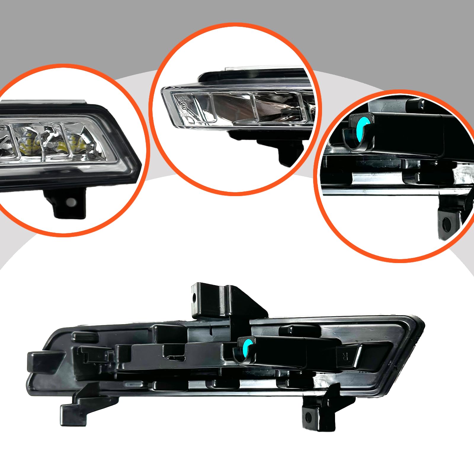 Luces diurnas delanteras derechas para coche compatibles con Renault Clio 4 (Iv) 2016-2020, luz diurna 266007864R