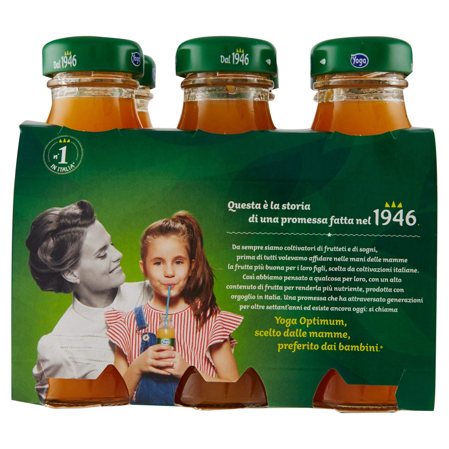 Italian Gourmet Optimum Albicocca succo, Aprikose Glasflasche 48 x 125ml