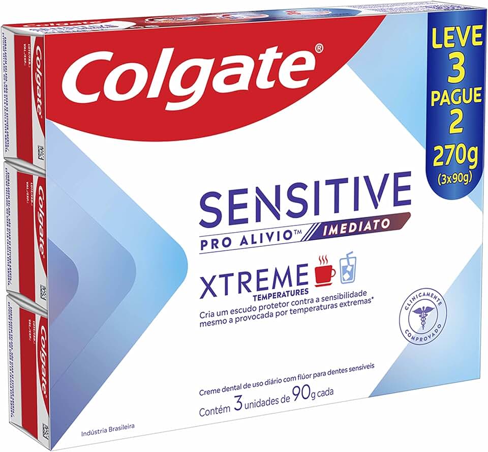 Colgate Creme dental Sensitive Pro Alívio Imediato Xtreme 3x90g