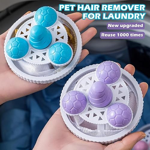 Miniatura 2 de BSlocator Removedor de pelo de mascotas para lavandería, recogedor de pelusas para lavadora, recogedor de pelo de mascotas para lavandería, filtro