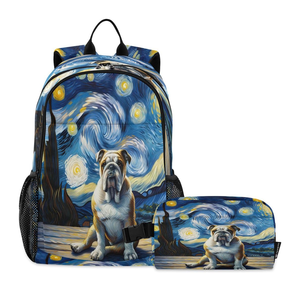 Sac à dos Van Gogh confortable et robuste pour soulager le dos des enfants à l'école