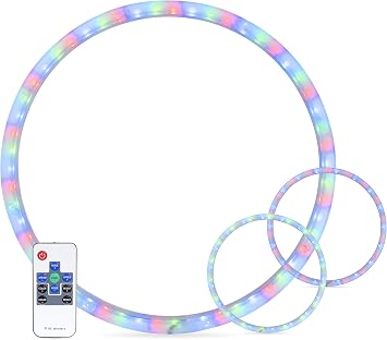 BELVA BSA10LED Universal 10-inch RGB LED Subwoofer Light Ring with Remote 1 Ring