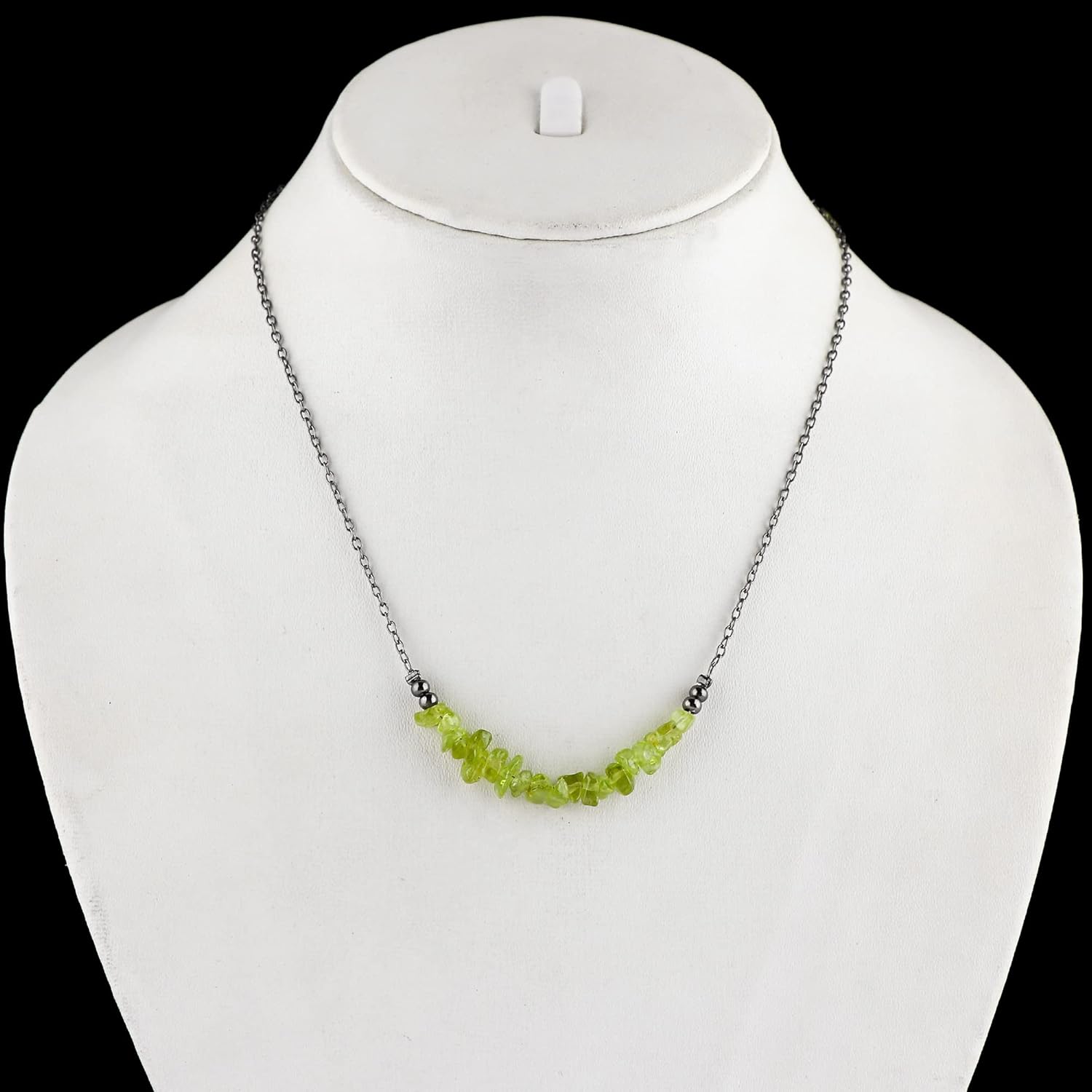 Beads/Chips Necklace for Women | Natural Gemstone Bar Necklace | Adjustable Chain 16+2 Inch | Healing Crystal Gemstone Jewelry - Gift item - Image 7