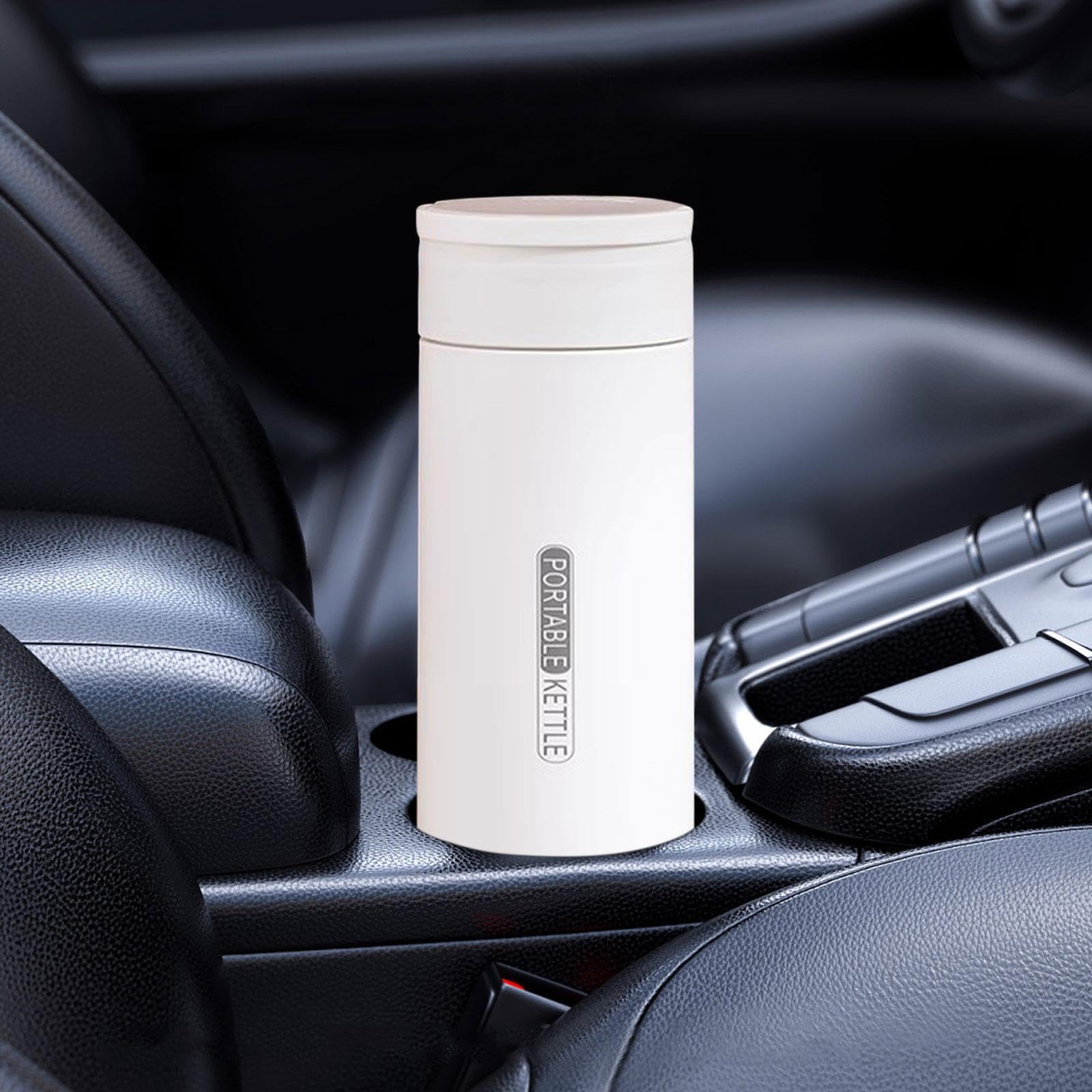 Bollitore elettrico per acqua calda con 4 opzioni di temperatura | preparare il miglior tè e caffè ovunque. Bollitore elettrico per auto da 12 V dotato di microcomputer intelligente per il