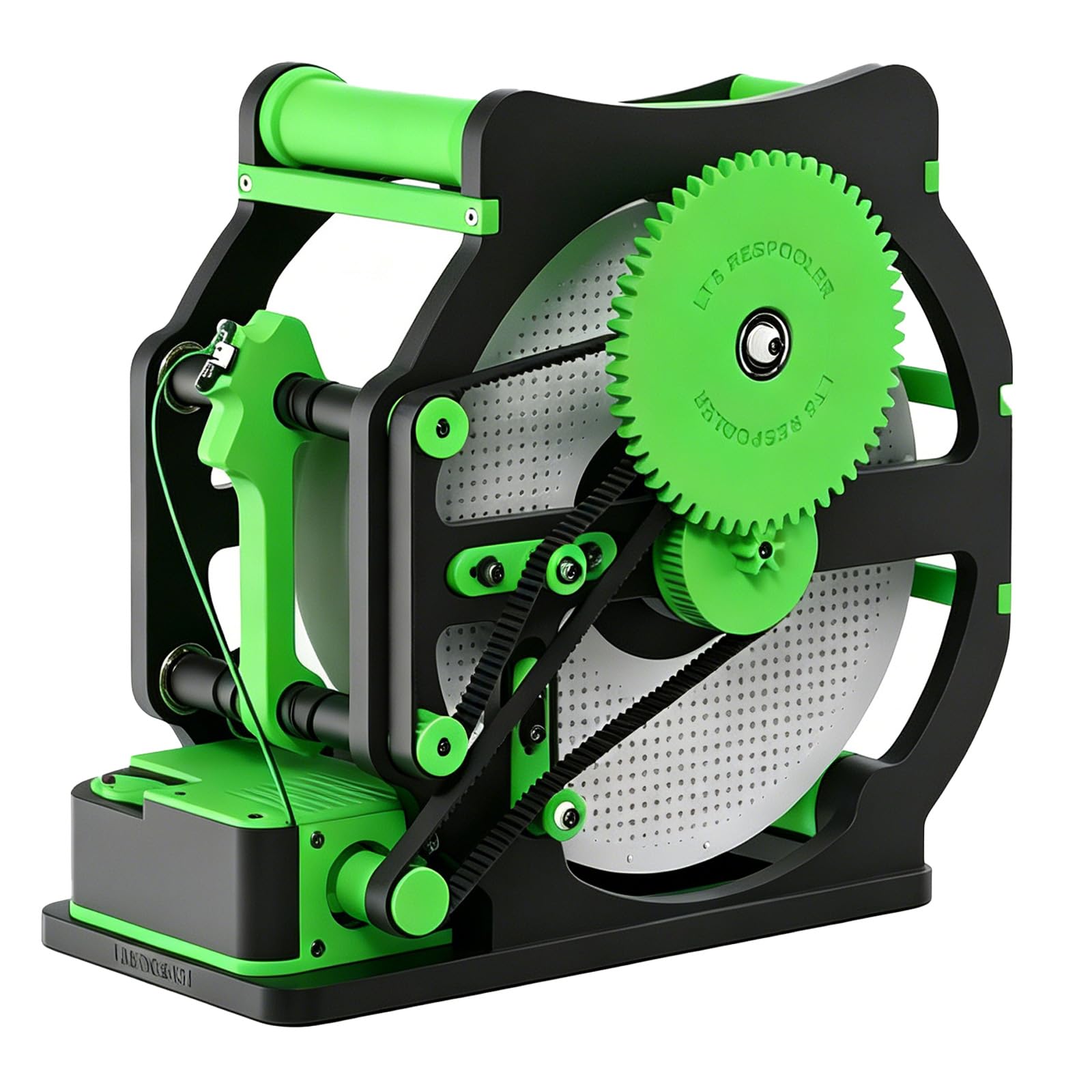 COYEUX Automatic Filament Respooler, Industrial Electric 3d Filament Respooler With Adjustable Speed, Tangle Free Smooth Rewinding For 1kg Spools Pla/abs/petg/tpu Green