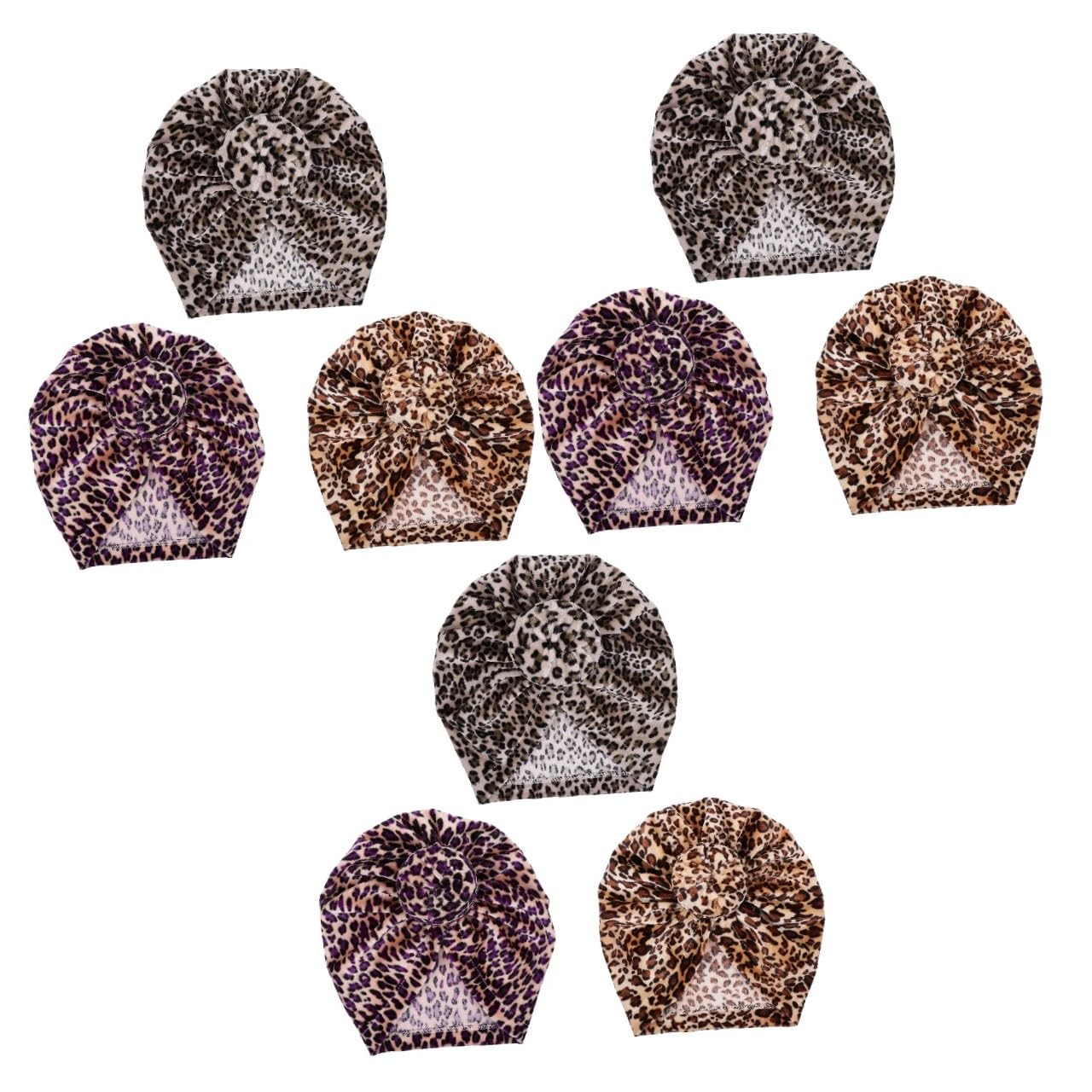 LIFKOME Mit Leoparden Muster Kinderhaube Babymützen -turbanmütze -Turban-mütze Wintermütze Wintermütze - -Hut Babymütze Aus Baumwolle 3st