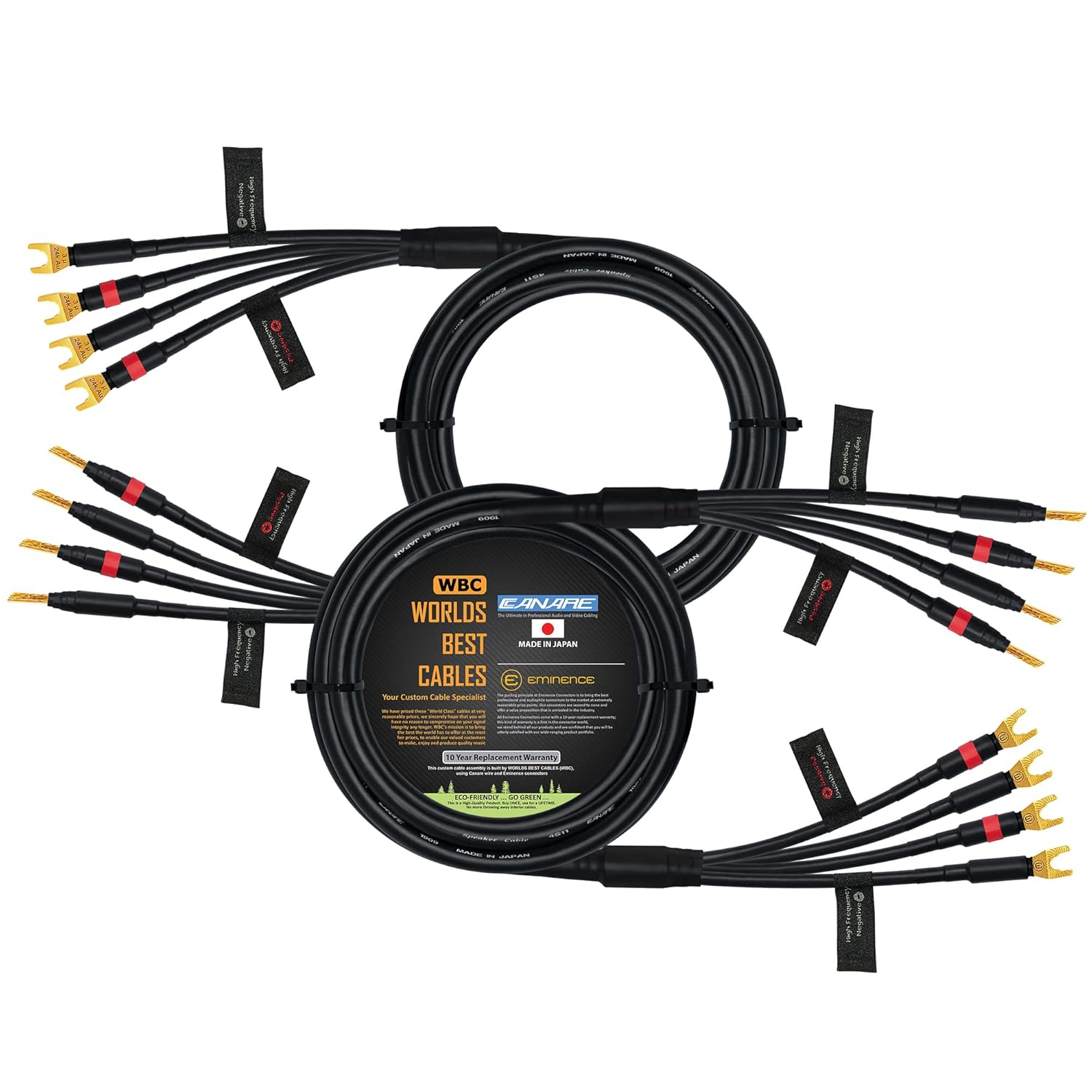 WORLDS BEST CABLES 8 Foot Canare 4S11 Audiophile Grade