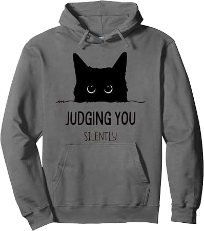 Amazon.com: Aelfric Eden Embroidery Cat Pullover Hoodie Oversized