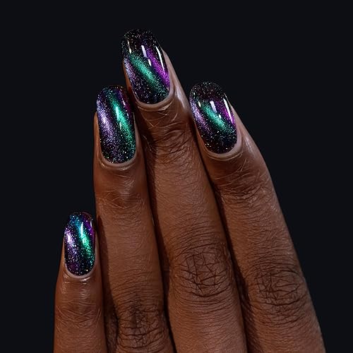 Miniatura 6 de ILNP Deep Space - Esmalte de uñas holográfico magnético verde azulado a morado