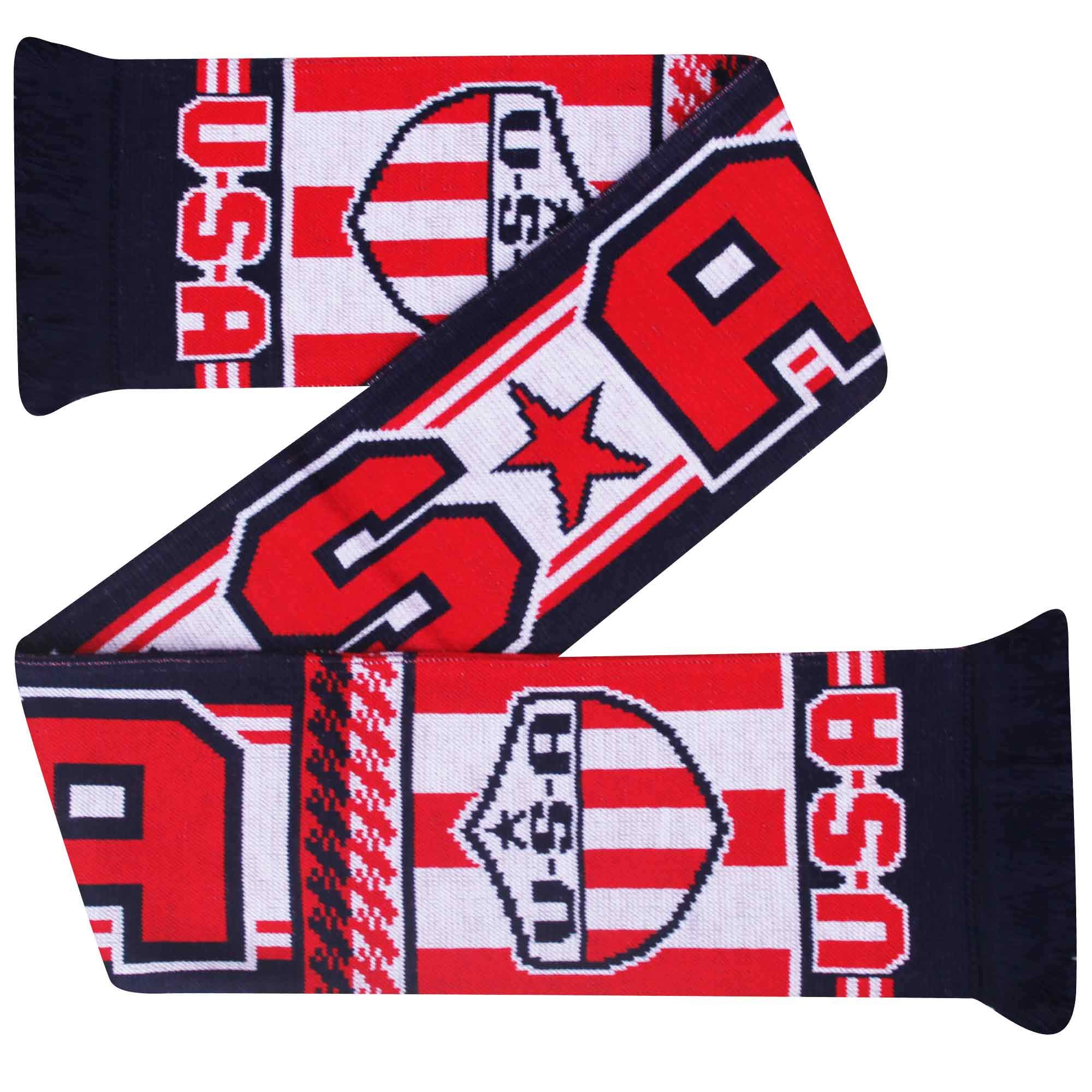 United States USA Soccer & Sports Fans Souvenir Scarf (100% Acrylic)