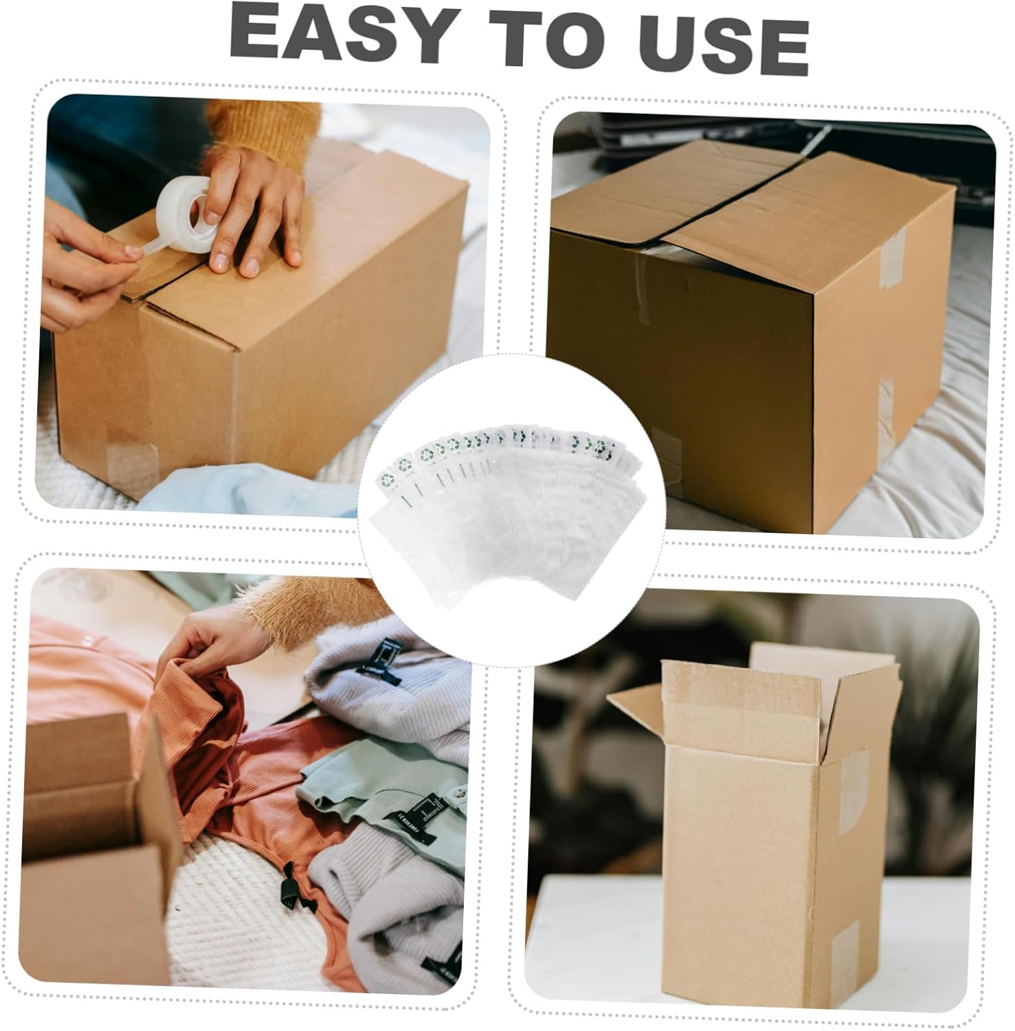 100pcs Bags Air Packaging Bags for Shipping Pouches Shape Retention Packaging for Maximum Protection