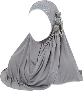Women Soft One Piece Hijab Long Muslim Turban Islamic Full Head Scarf