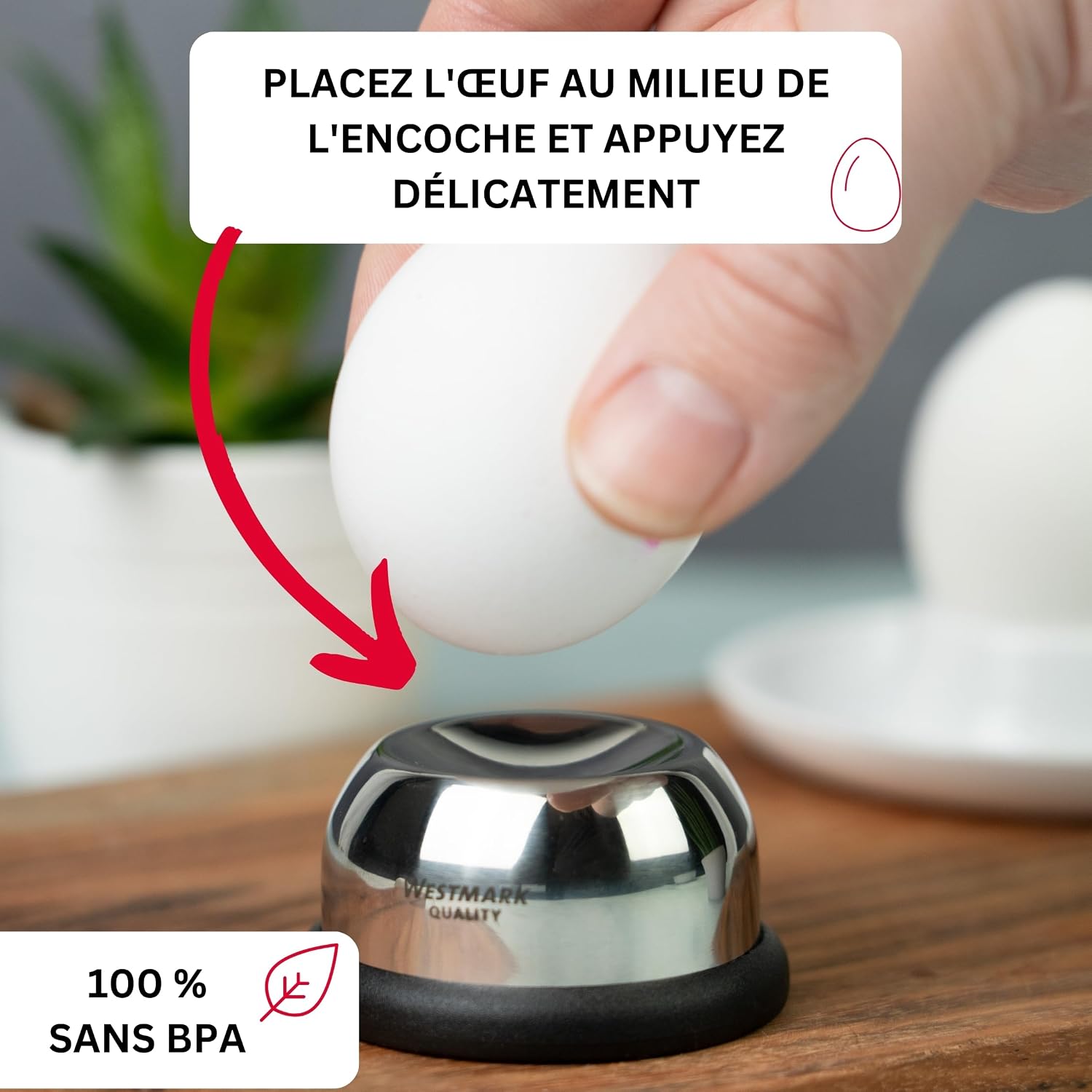 Westmark Pique-Oeufs Inoxydable : Design Noble et Durable - Image détaillée