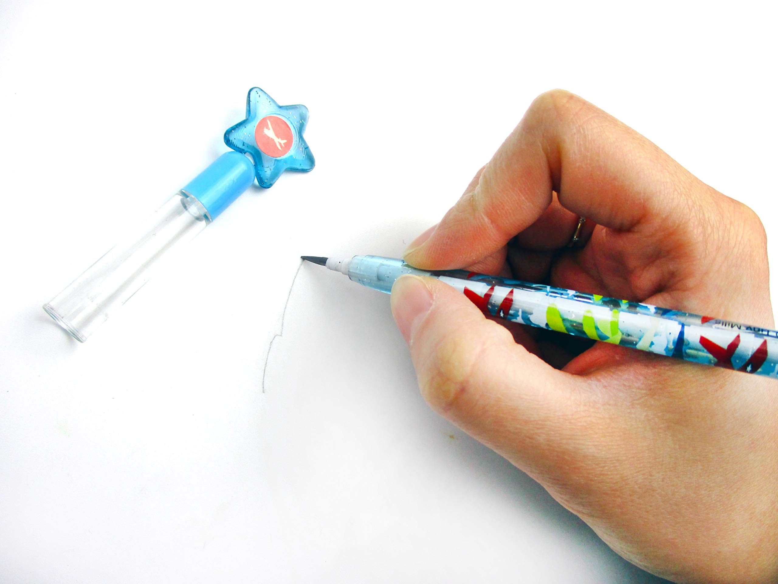 TINYMILLS Stapelbare Bleistifte mit Radiergummi für Flugzeug, Flugzeug, Geburtstagsparty, Gastgeschenk, Preis, Karneval, Geschenktüten, Füller, 24 Stück