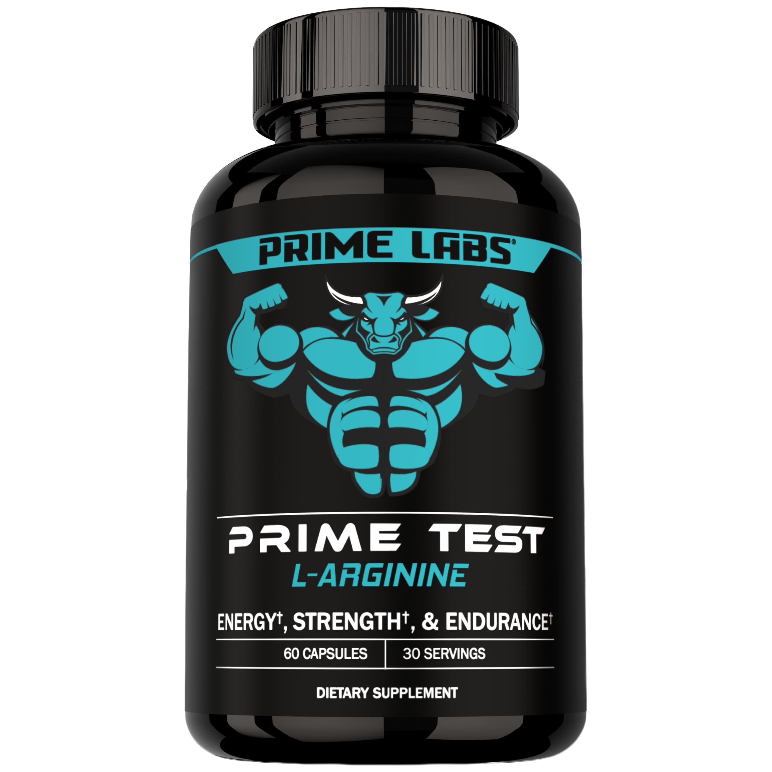 Prime Labs L Arginine 1500mg, Nitric Oxide Supplements for Men 60 Count (Pack of 1)