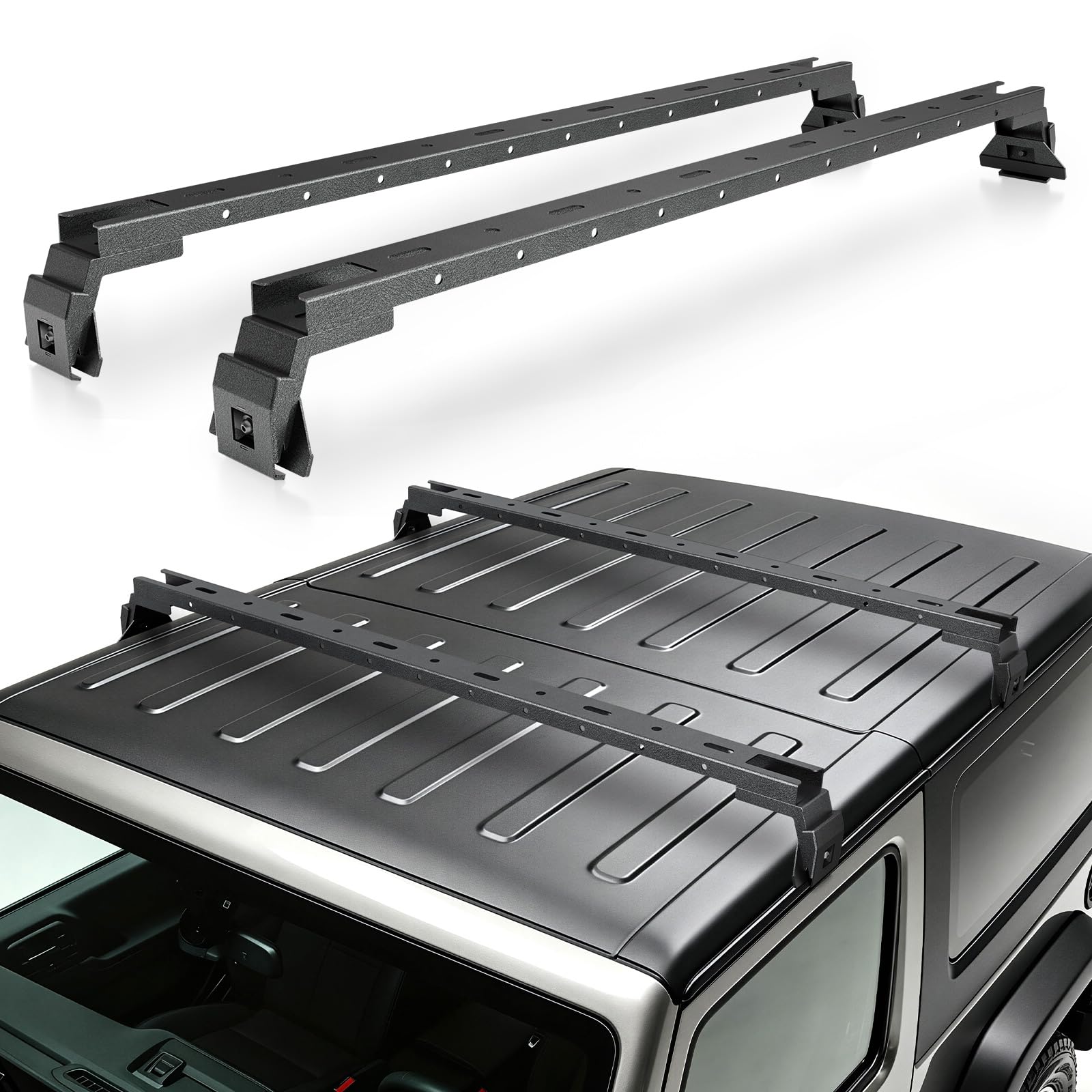 Photo 1 of Dilamse Roof Rack Cross Bars - 300 LBS Capacity, Black