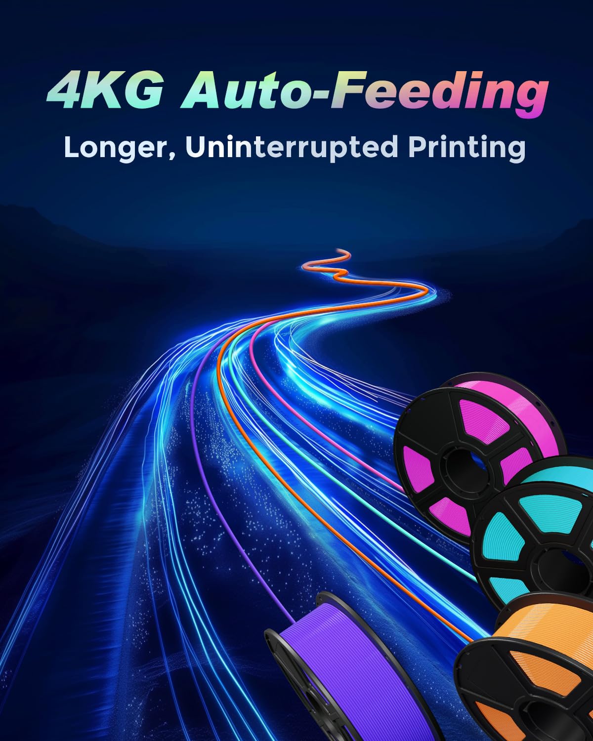 FLASHFORGE AD5X Multi-Color & Material 3D Printer with IFS, 220x220x220mm | 4-Color Printing, 600mm/s High Speed,300°C High Temp Direct Extruder,CoreXY & Auto Bed Leveling, Ideal For PLA-CF,PETG-CF product image 22