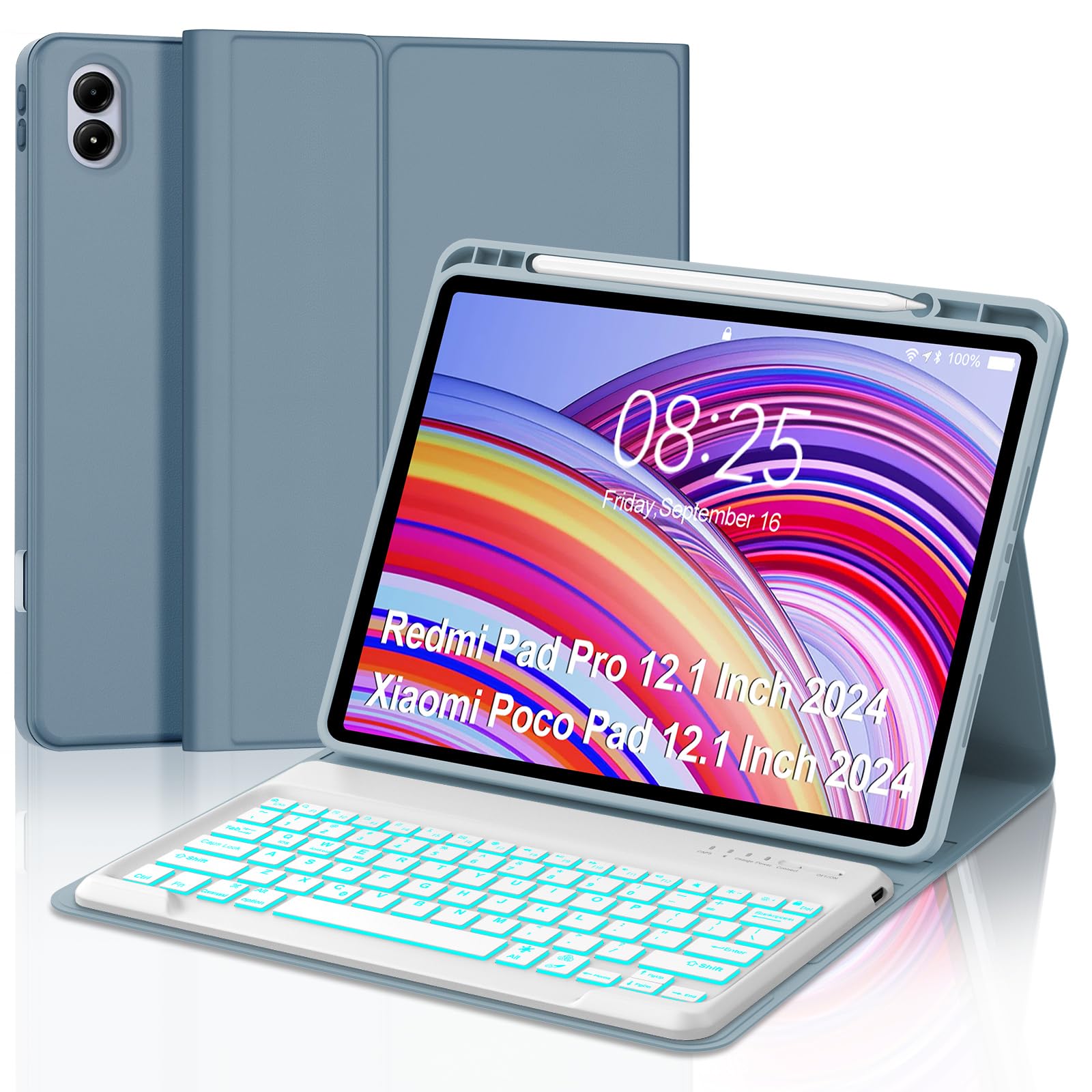 Keyboard Case for Redmi Pad Pro / Xiaomi Poco Pad 12.1 Inch Case