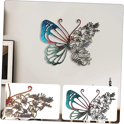 Miniatura 7 de 4 piezas de decoración de mariposa molde posavasos de silicona para pared, escultura de pared para manualidades, decoración de escritorio,