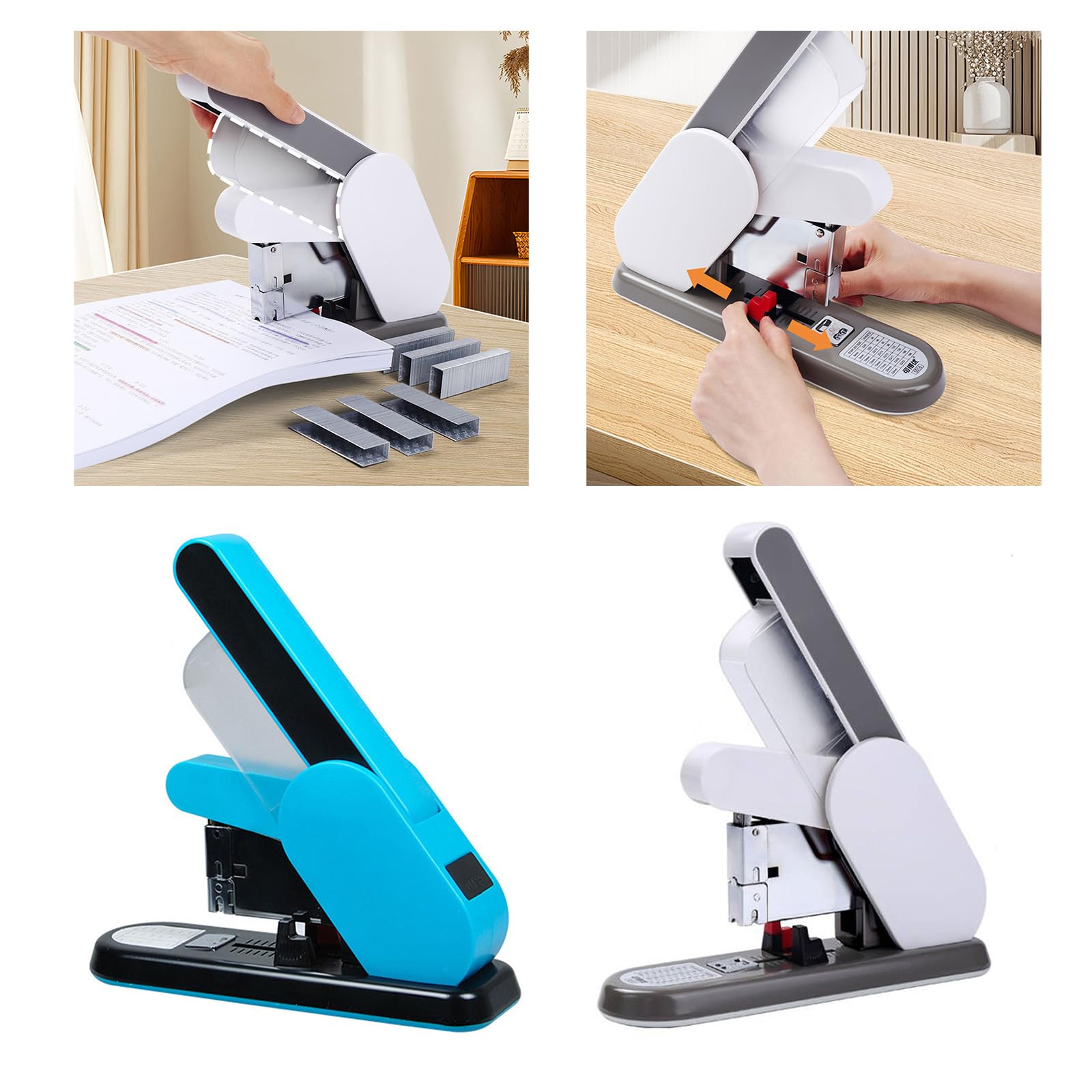 Cucitrice per impieghi gravosi con levapunti per risparmiare lavoro per ufficio ufficio cucitrice per documenti e opuscoli Cucitrice resistente
