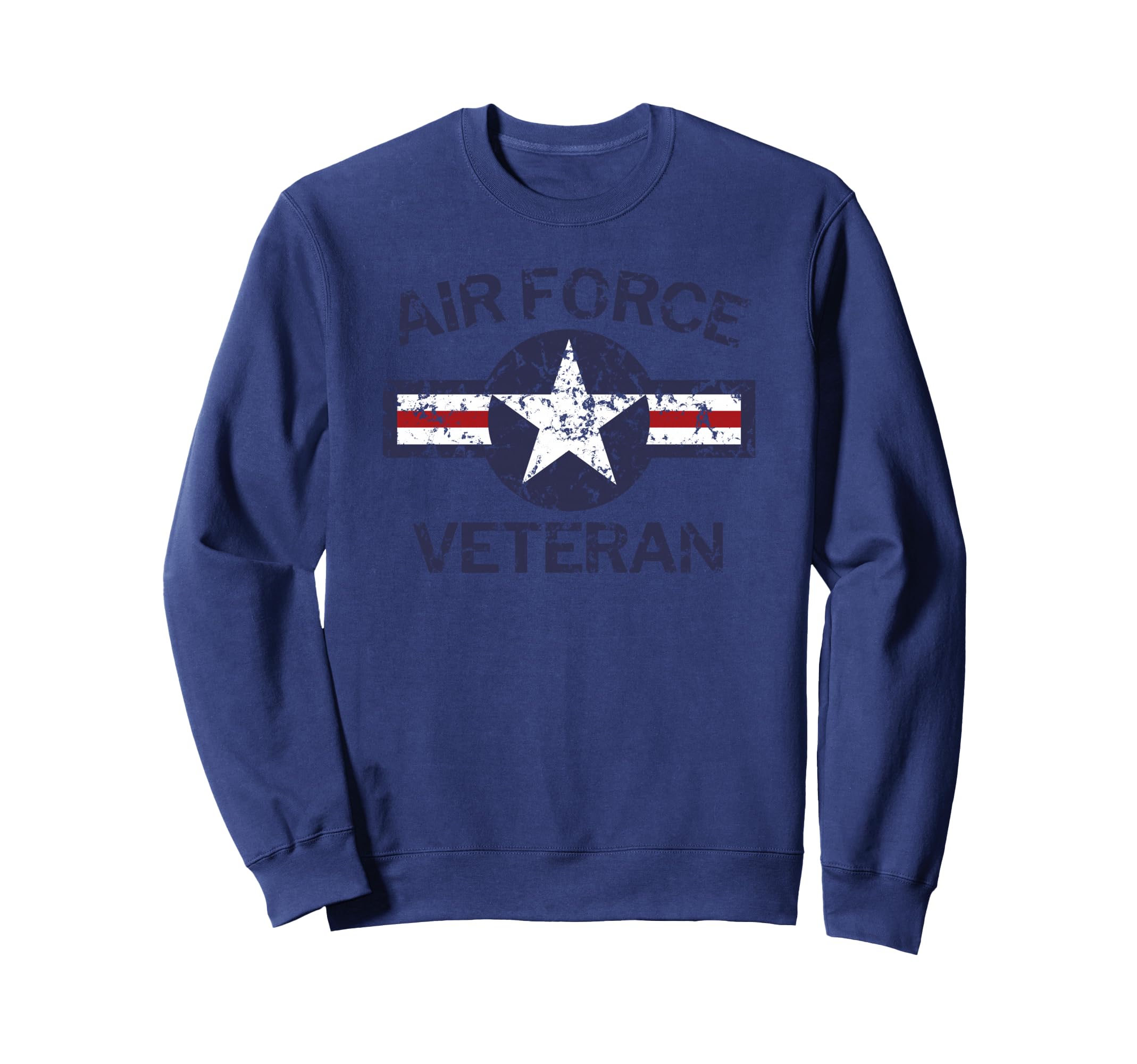 Air Force Veteran with Vintage Roundel Grunge Sweatshirt Sweatshirt