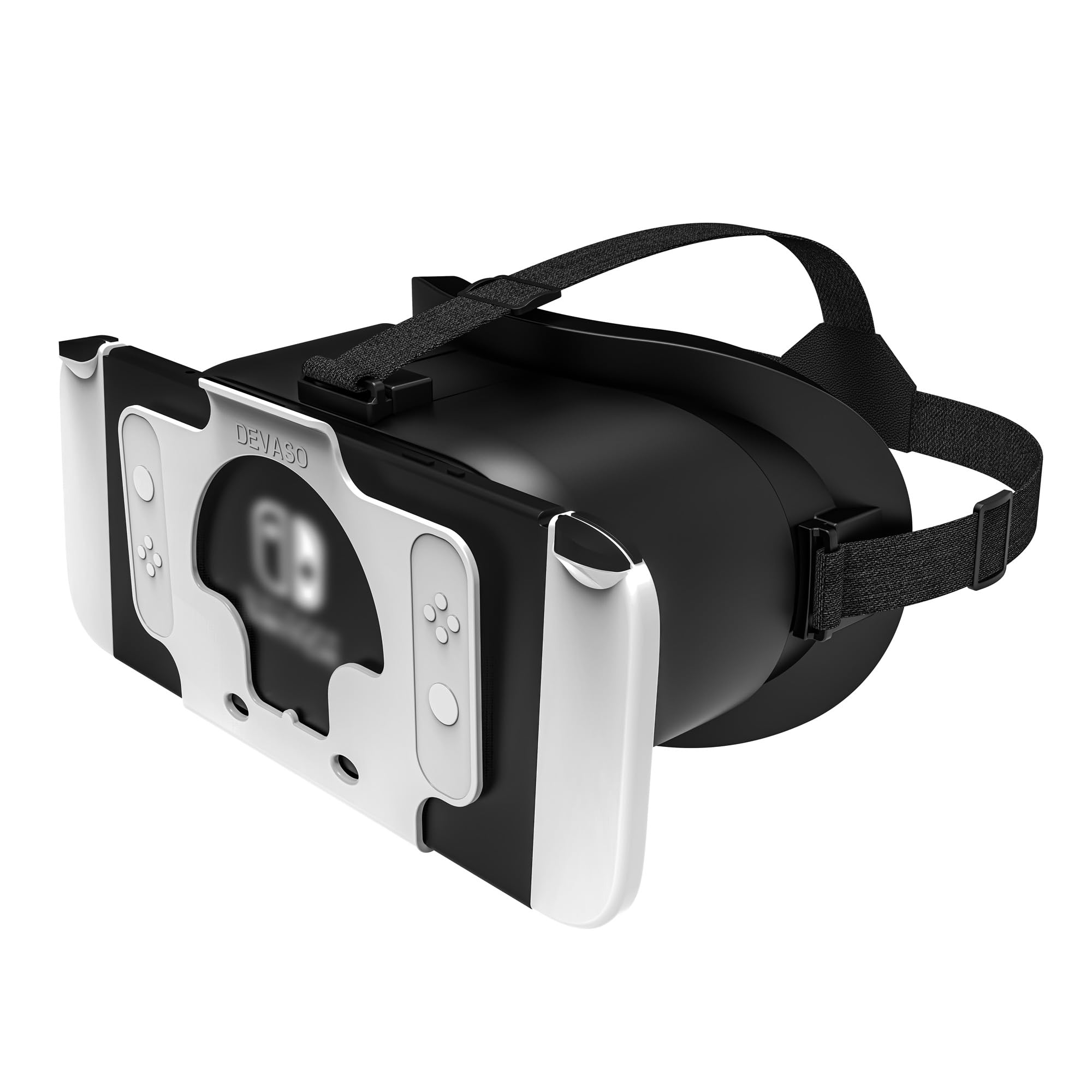Cuffie VR per Nintendo Switch OLED & Switch – Lenti e fascia HD regolabili, comodi occhiali 3D per Zelda, Mario Odyssey, Smash Bros VR Gaming (Nero e bianco)