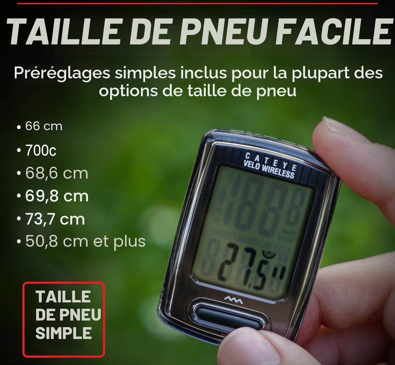 CATEYE - Compteur de vélo sans fil Velo