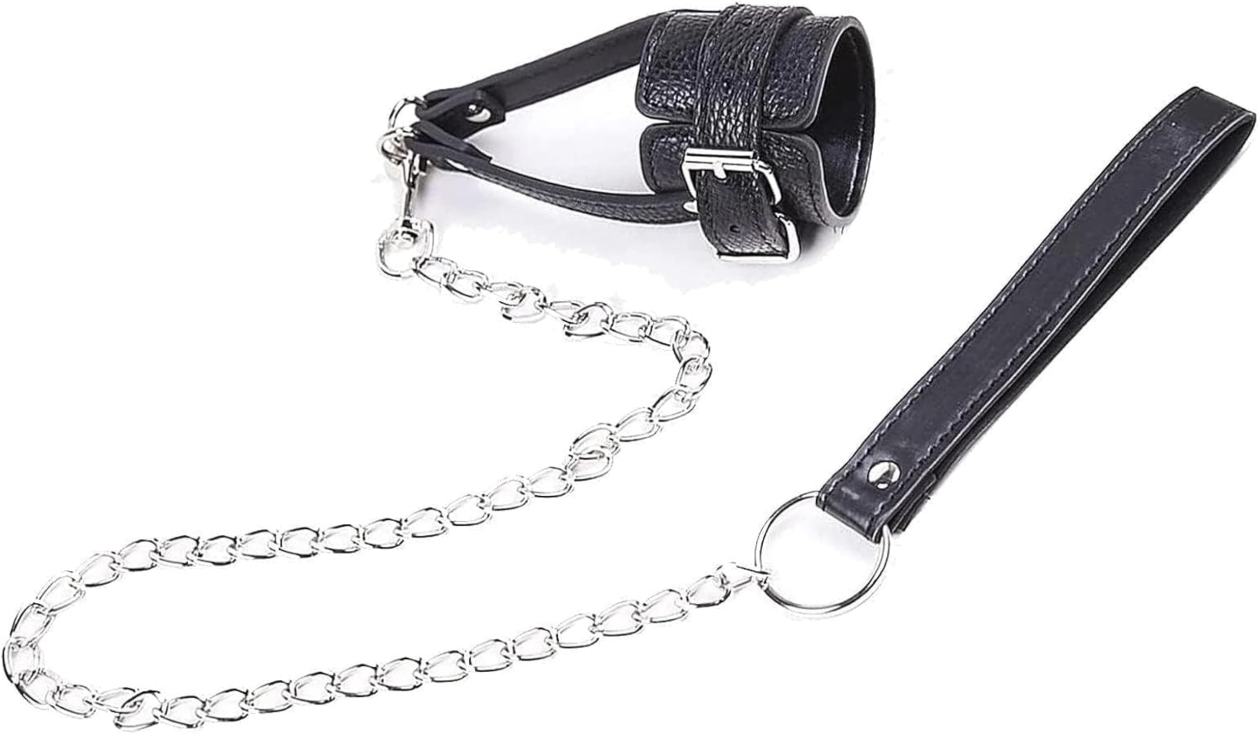 Étireur de scrotum BDSM réglable avec manchette pénienne - Kit de bondage sexuel SM