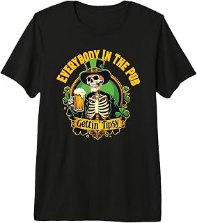 Funny St Patrick's Day Drinking Design Irish Pub Tipsy Premium Tri-Blend T-Shirt