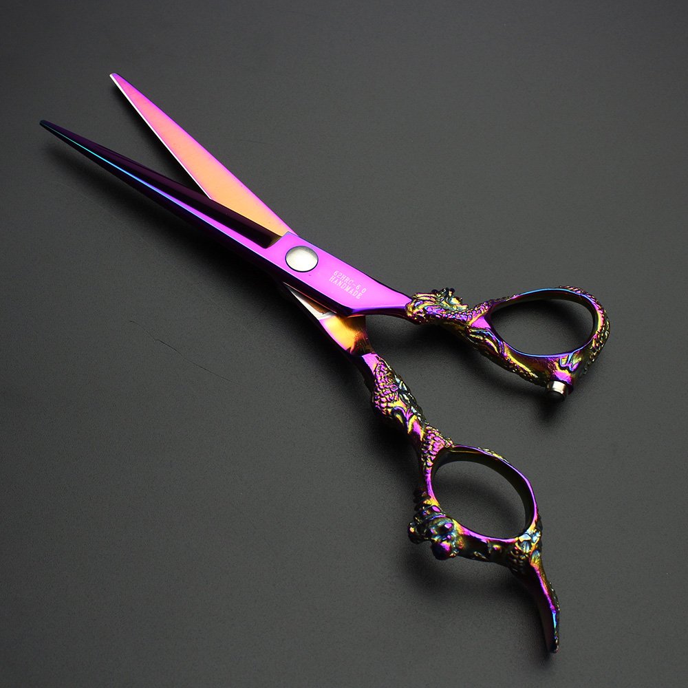 Amazon.co.jp: セニングシザー 5.5 インチと 6 インチ パープル理髪