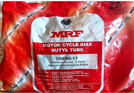 MRF 100-90-17 Car TUBE