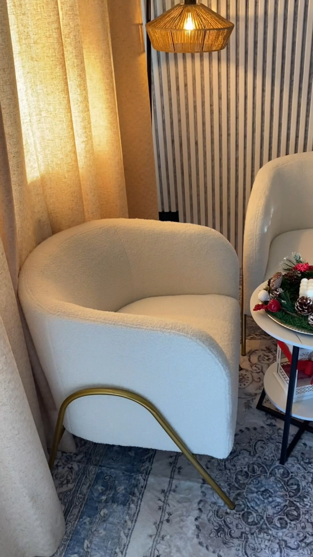 Poltrona Relax Yaheetech In Tessuto Bouclé - Con Schienale Ergonomico, Poggiatesta Regolabile E Gambe In Metallo, Per Soggiorno O Ufficio - Foto 2